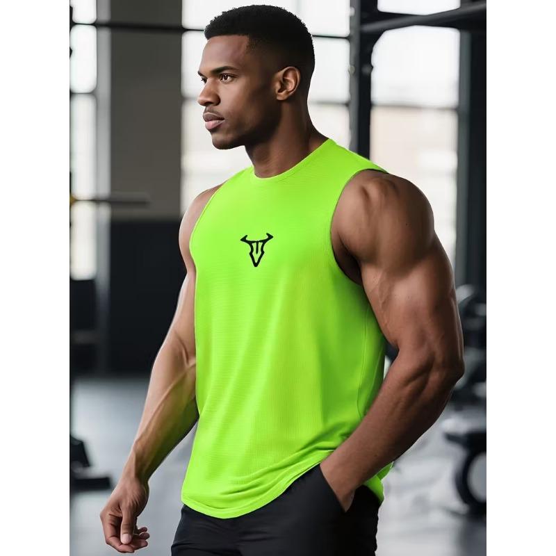 Débardeur Musculation Fitness Entraînement Été Frais Séchage Rapide Respirant Sans Manches T-shirts Homme Fitness Course Sport Débardeurs