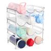 Kitchen Storage Transparent Water Bottle Storage Rack Convenient Access Large Capacity Kitchen Storage Space Utilization Load-bearing