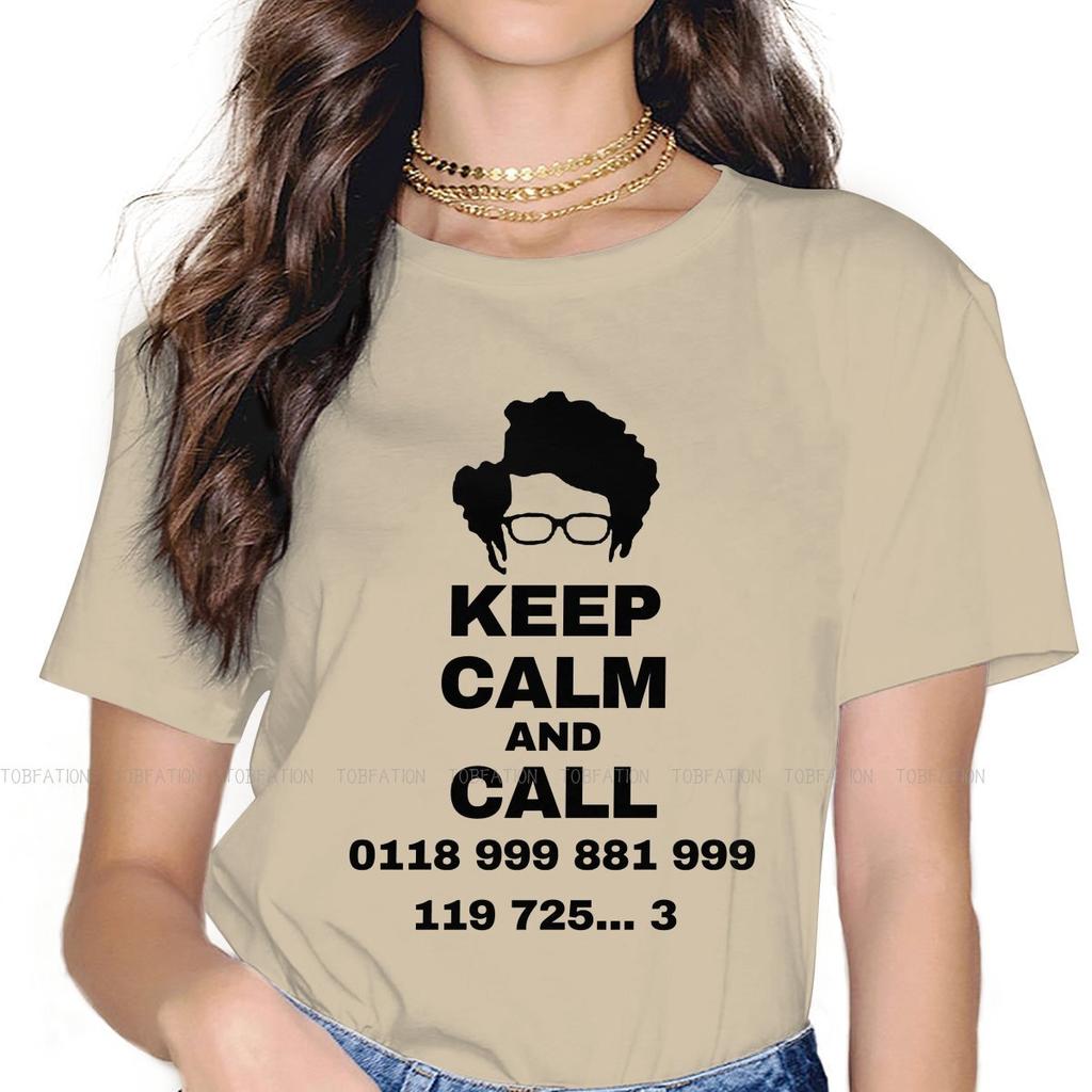 The It Crowd British Sitcom Roy Moss Crewneck Tshirts Keep Calm And Call Print 4xl 5xl Girl T Shirt New Trend Clothing