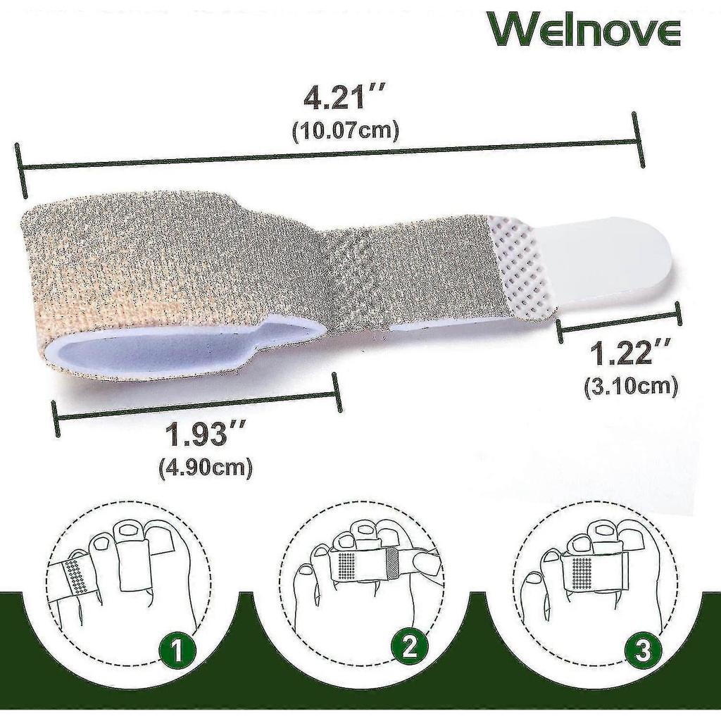 8-pack Of Hammer Toe Straighteners For Straightening Hammer Toes, Broken Toes, Crooked Toes And Overlapping Toes