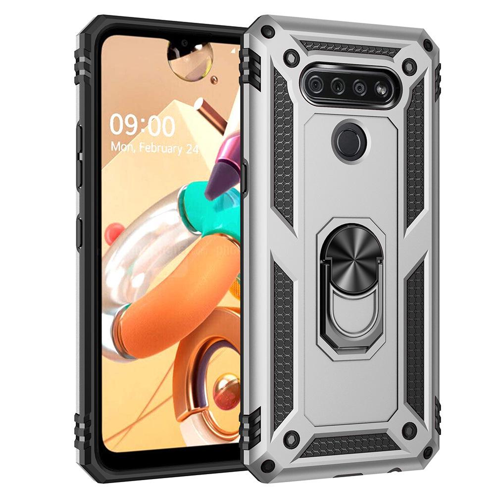 LG Stylo5/K51/K31 Anti-Fall Armor Phone Case with Car Ring Holder