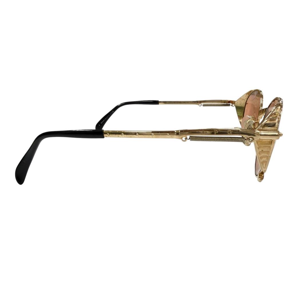 Very Good JEAN-PAUL GAULTIER sunglasses gold mens 56-4174 Used