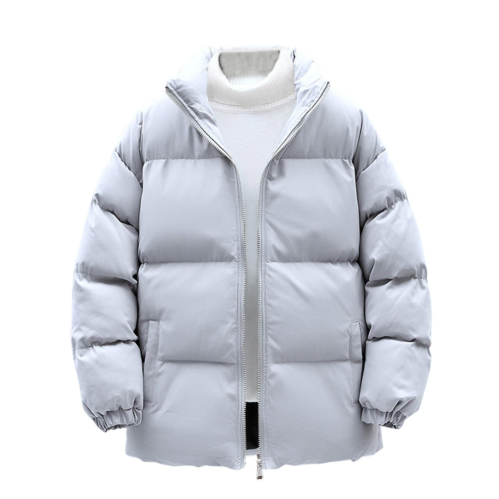 

Мужская модная повседневная однотонная хлопковая куртка с длинным рукавом и карманом на молнии XXXXXL