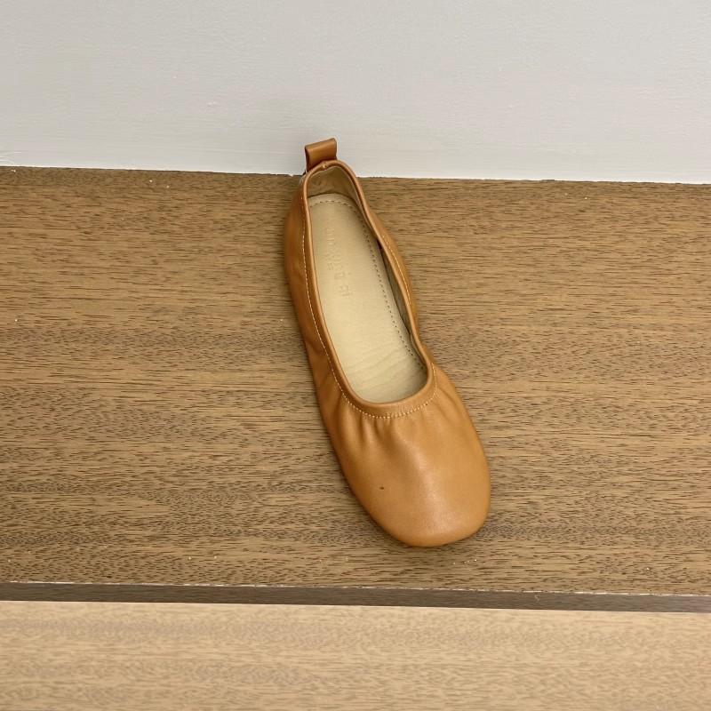 Fashion SUOJIALUN 2025 Autumn New Brand Women Flat Shoes Fashion Round Toe Shallow Slip On Boat Shoes Soft Flat Heel Single Shoes