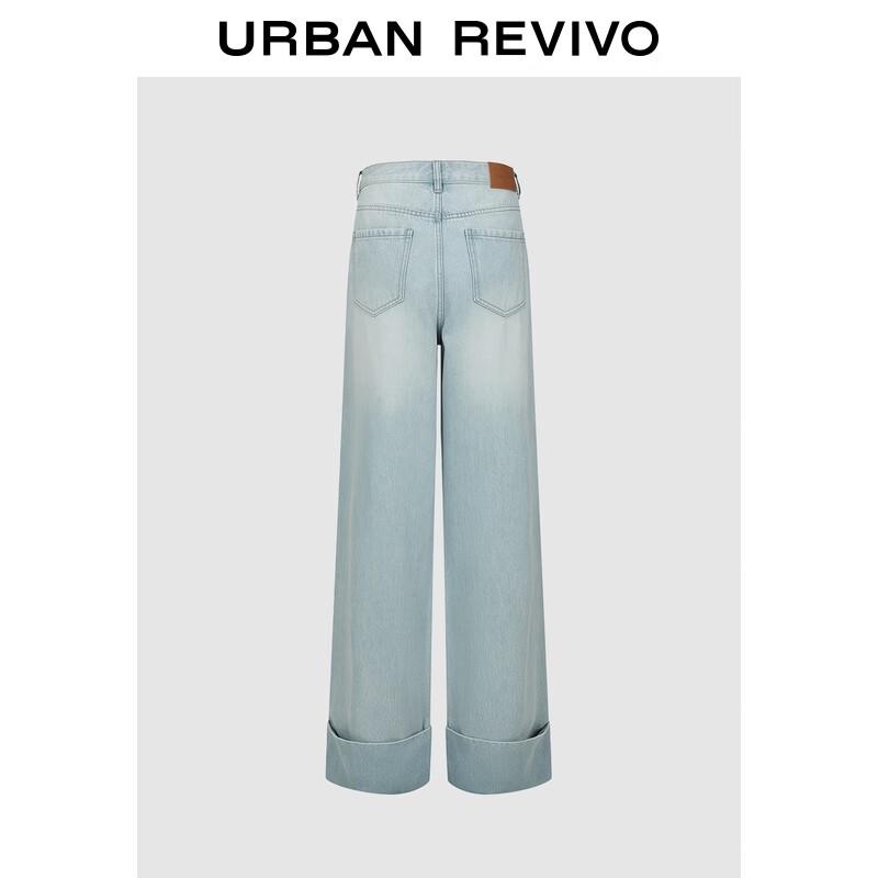 

UR Women s Cotton Wide-Leg Rolled-Hem Jeans 29