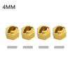 4Pcs 7mm Brass Wheel Hex Hub Extender Adapter 4/5/6mm For TRX4M Bronco Defender 1/18 RC Crawler Car Model Parts