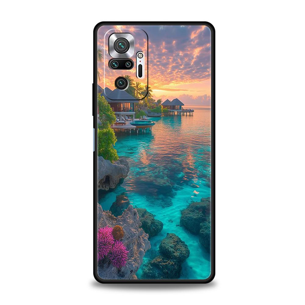 Maldives Passport Phone Case For Xiaomi Redmi Note 14 5G 13 12 10 11 Pro Plus 4G 14C 13C 12C 10C 9C Soft TPU Cover