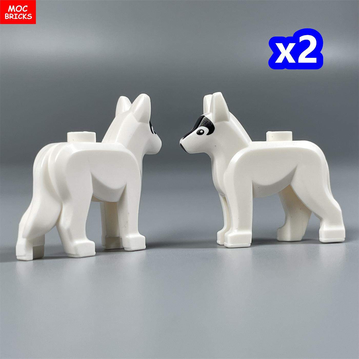 

Нетоксичні Moc цеглинки Серія Маленькі Собаки Французький Бульдог Хаскі Пудель Будка Зібрані Будівельні Блоки Дитячі Іграшки Пластикова Лялька