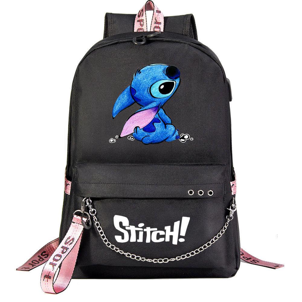 Anime Backpack Usb Teen Student School Bag Men'S And Women'S Leisure Travel Backpack