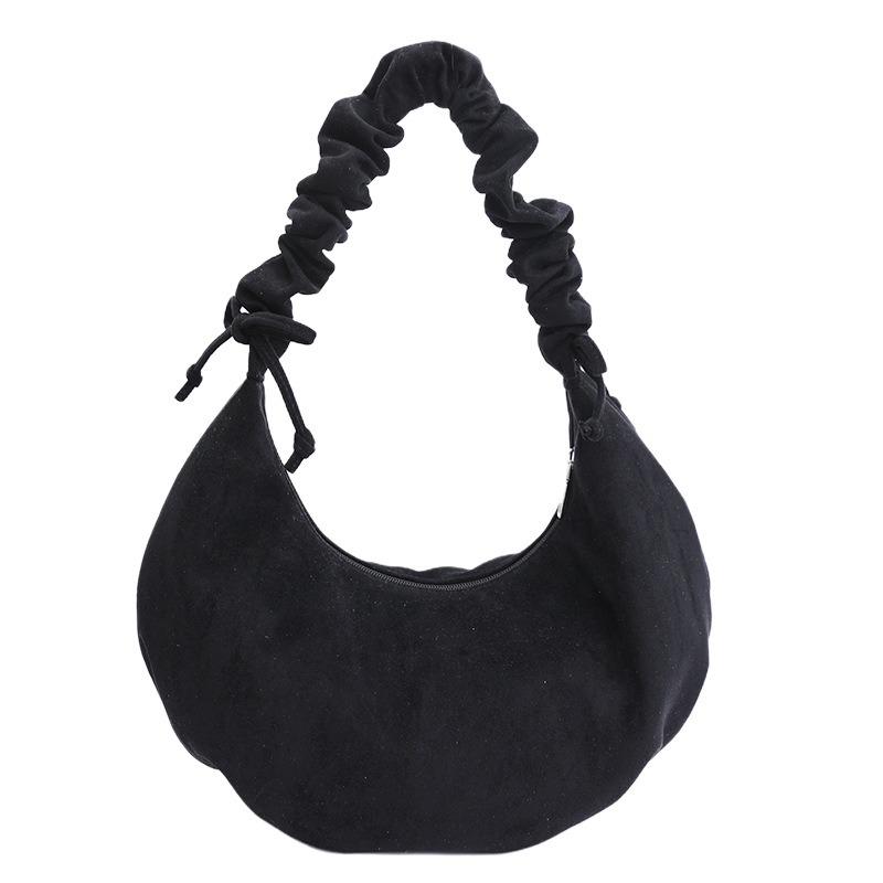 Einfache und geräumige Plissee-Tasche, neue Schultertasche, Knödeltasche, modische kleine Tragetasche, tragbare Umhängetasche.