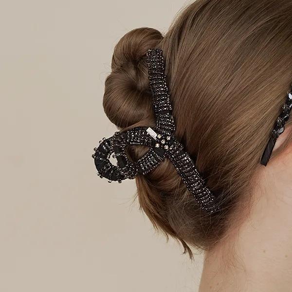 Midnight Crystal Hair Clip JC013SA
