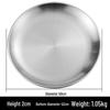 Korean Style Stainless Steel Round BBQ Plate