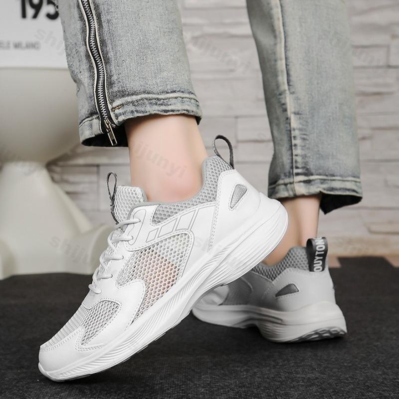 Fashion Men's Casual Sports Shoes 2025 Summer New Mesh Breathable Versatile Non Slip Shoes Comfortable Height Increasing Chunky sneakers