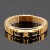 Stainless Steel Link Chain Mesh Bracelets For Men Spulseiras Masculina Metal Male Charm Jewelry Luxury Gold Color Accessory