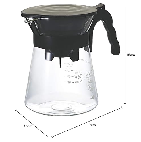 Hario V60 Demleme Kahve Makinesi, 700ml, Siyah, VDI-02B