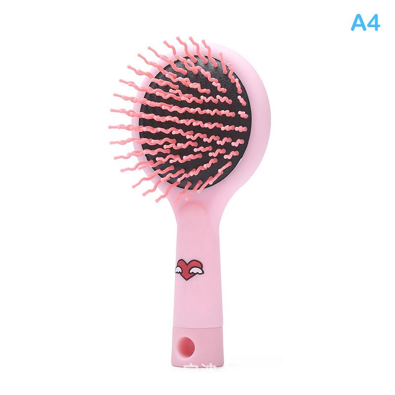 

Милая мультяшная расческа для волос с массажем против спутывания, радужная, с зеркалом, детская парикмахерская расческа, массажная расческа с воздушной подушкой для младенцев и детей as the picture