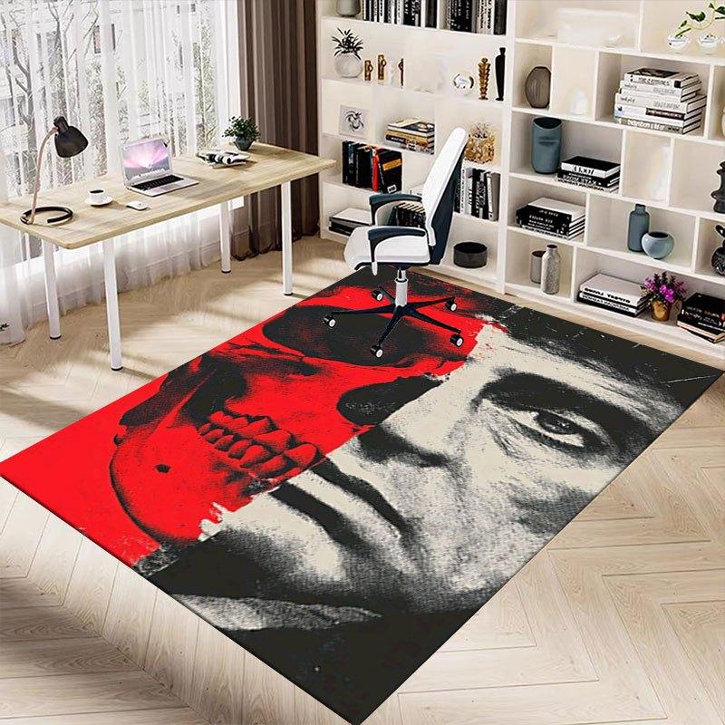 1ks Scarface Kancelářský Koberec Podložka pod Židli Měkká, Pohodlná, Pro Všechna Roční Období, Perfektní pro Domov, Ložnici nebo Kancelářský Dekor, Perfektní Dárek pro