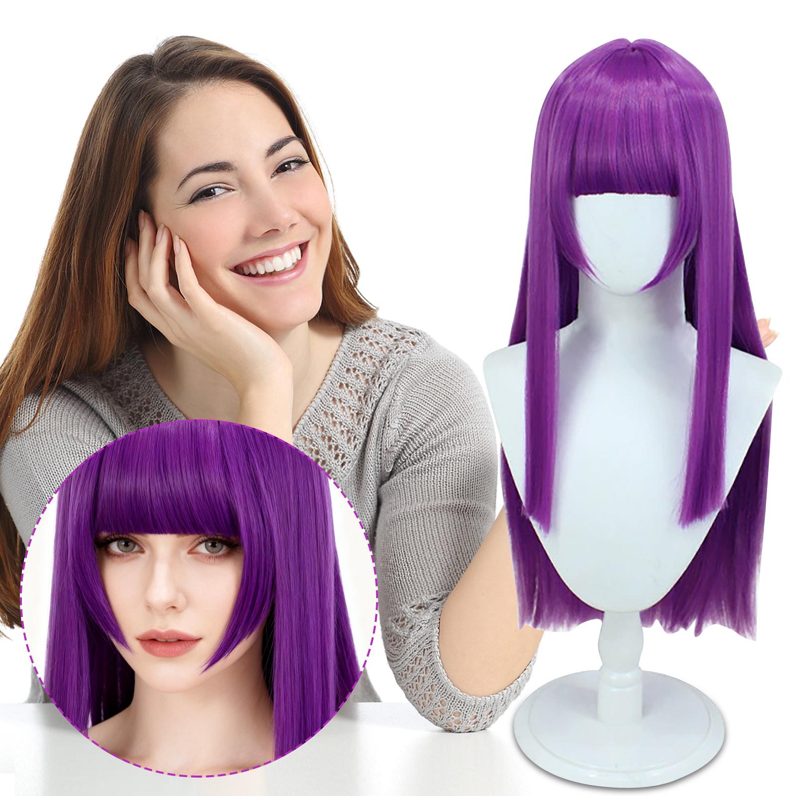 

Горячие косплей-парики на тему аниме, Косплей-парики для женщин,, Вечерние косплей-парики, One Size фиолетовый