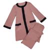 KISS MY LIFE Hospital Suitable for Sensitive Stylish Papillon Wear Tunic Style Size Pajamas, Skin, 100% Cotton, Women's (Pink, L) (kml180102a2)
