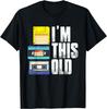 Retro Floppy Disk Kassette VHS Ich bin so alt Grafik Herren Baumwolle T-Shirt Lustiges Retro Tee