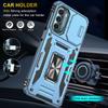 For Motorola Moto G Stylus 4G (2022) Armor Series Drop-proof PC+TPU Phone Case Kickstand Back Cover with Slide Camera Lid