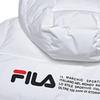 FILA Logo Print Hooded Loose Thick Warm Down Jacket Women Outerwear White F51W348956A-WT