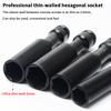 1/2 Drive Socket Wrench Hex Socket Head 8-19mm Socket Head Tire Removal Tools Adapter Spanner Converter