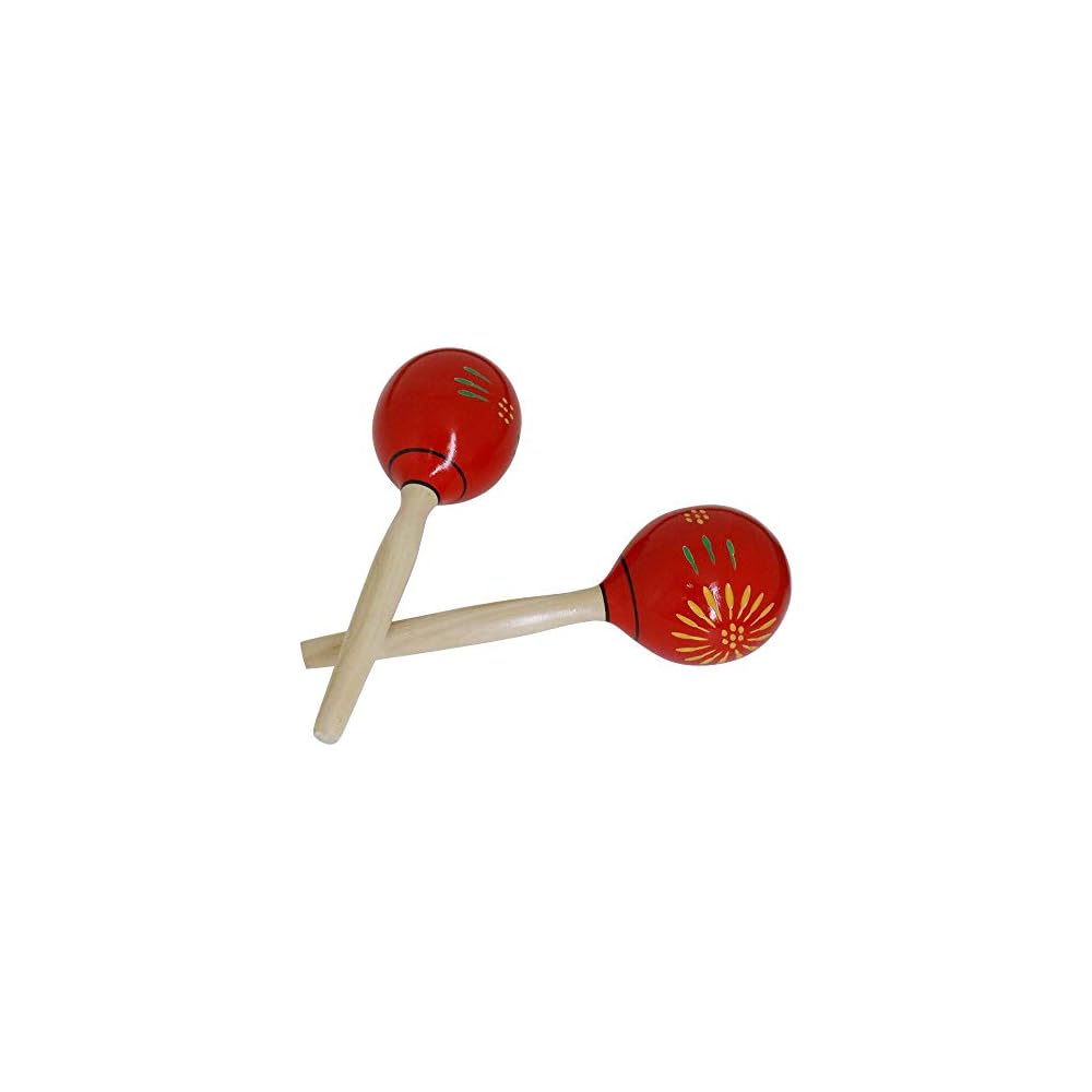 HOSCO Maracas, Round, Red, 95 x 315mm, HP-MR-R/RD