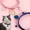 Velvet Bronzing Adjustable Cat Necklace Pet Fishbone/Snowflake /Starry Sky Collar for Puppy Exquisite Decoration Pet Accessories