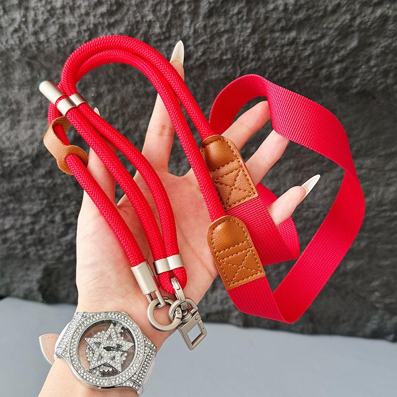 150Cm Adjustable Upgraded Widened Shoulder Mobile Phone Lanyard Camera Rope High-End Decompression Phone Hanging Rope
