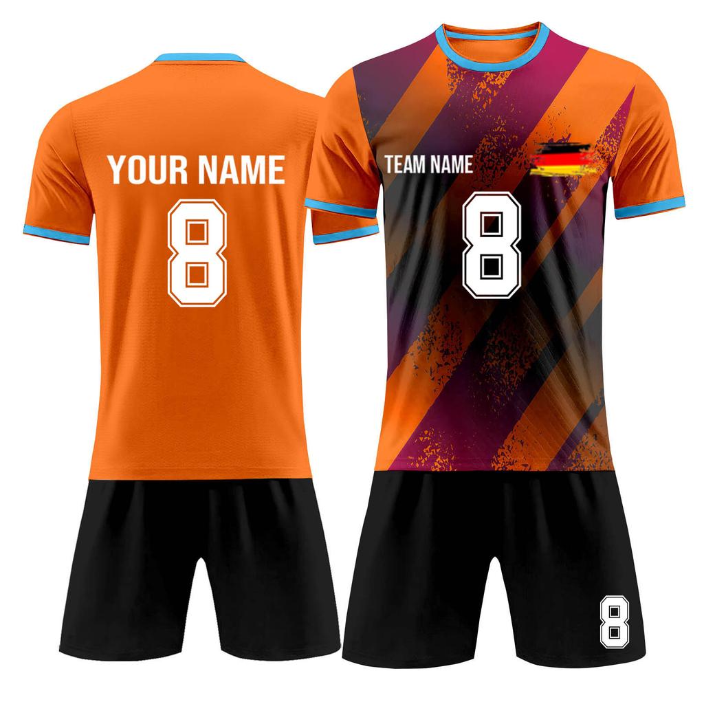 Ensemble personnalisé de deux pièces de football pour adultes et enfants