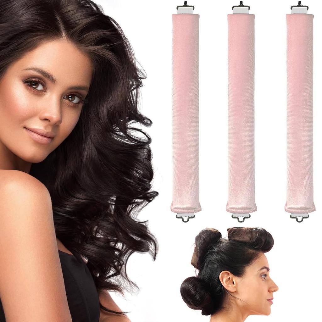 MISS LIRENN® Hair Curling Rod Magic Hair Rollers Soft Cotton Twist Curling Hair, No Curly Hairstyle Heat, Self-Sustaining Flexible Set for Girls, W