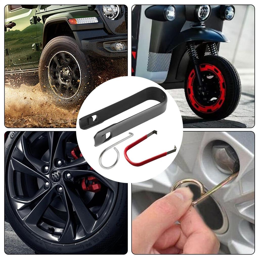 Car Wheel Lug, Bolt Nut Cover Cap, Wheel Nut Cap Remover, Set of 3,