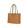 Tory Burch Mcgraw Iconic Double T Logo Leather Tote Bag Women Tote Tiramisu 152220-227