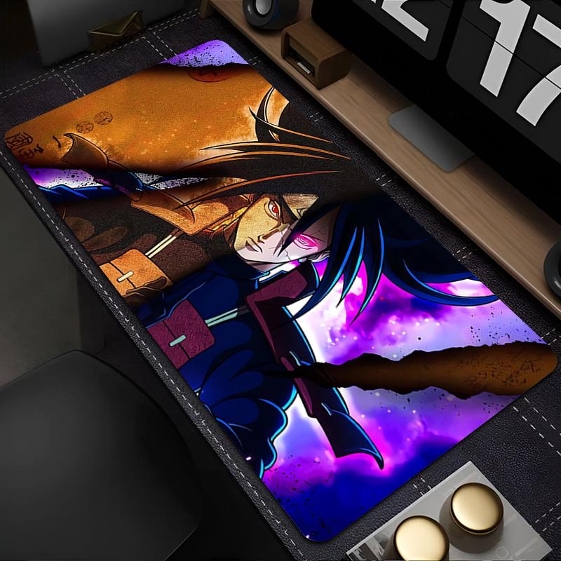 Xcm Mouse Pad Naruto Madara Uchiha Gamer Gaming Accessories Speed Keyboard Rubber Lock Edge Desk Mat Office Laptop Mousepad