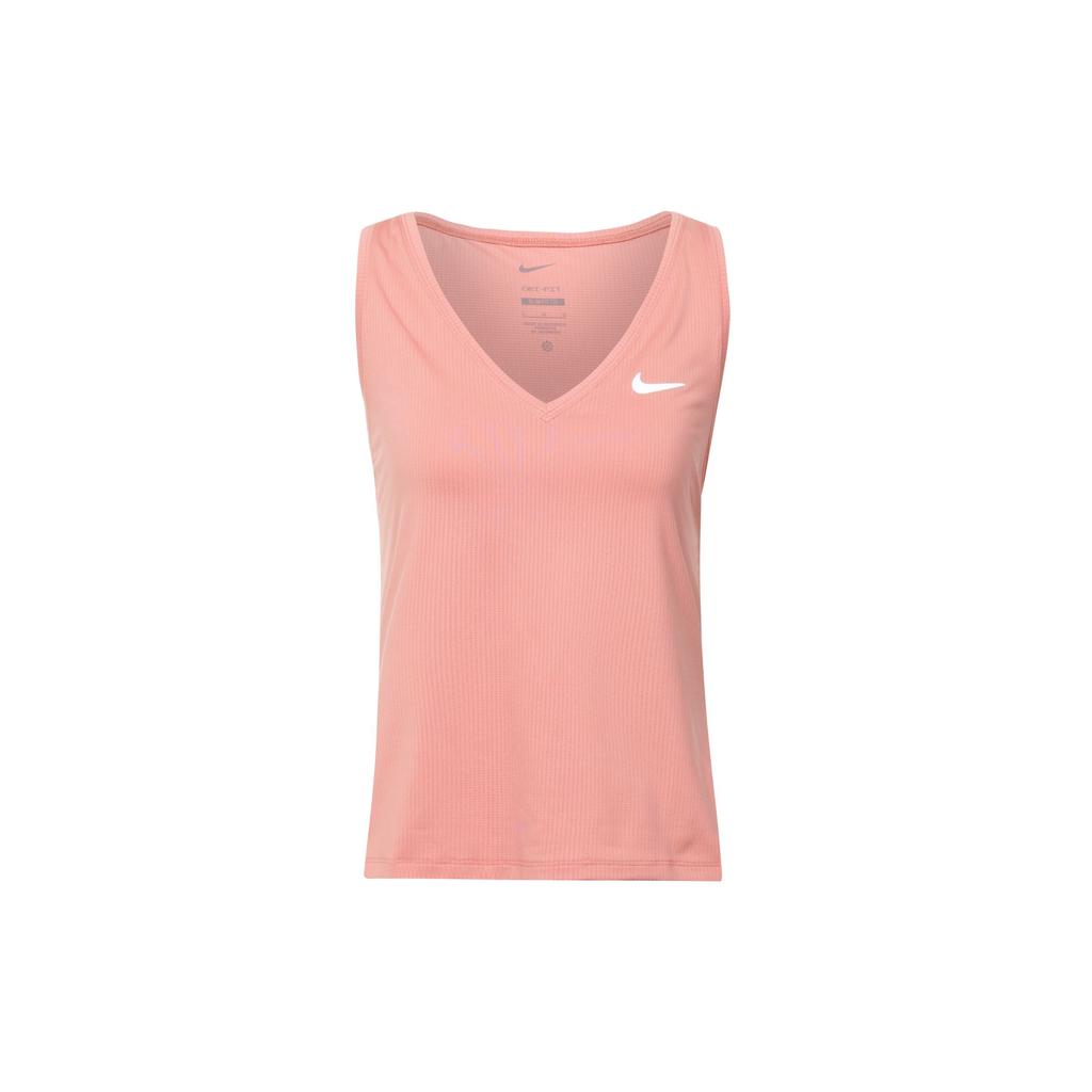 Nike Court Victory Solid Quick-Dry Tennis Sports Tank Top Women Tops Stardust-Red CV4785-618