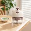 Wireless Kitchen Tool Electric Garlic Masher, Portable Food Chopper with Stainless Steel Blades, Rechargeable Mini Vegetable Crusher for Cooking