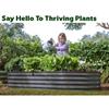 Galvanized Raised Garden Beds Outdoor 6×3×1 ft 2-Pack Planter for Gardening Vegetables Flowers Large Metal Garden Box Patented