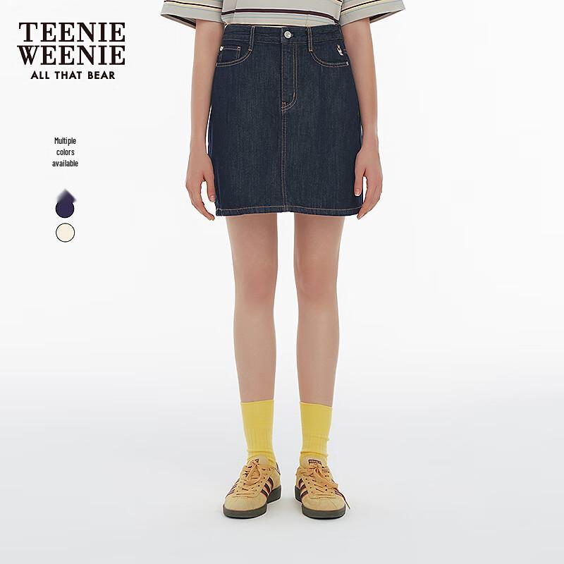 Teenie Weenie Women s Asymmetric A-Line Denim Skirt S