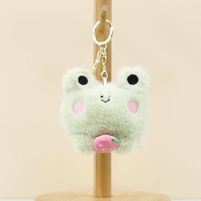 

Bunny Cute Keychain Ultra Soft Plush 10cm Stuffed Animal Toy Bag Charm Frog