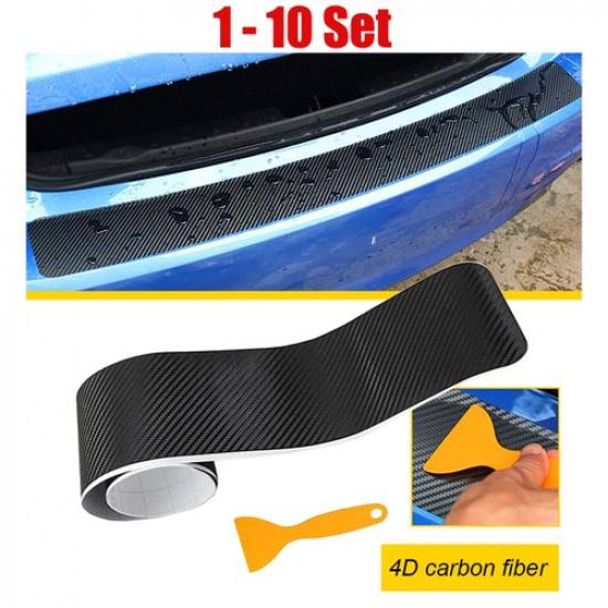 Black Rear Protector Bumper Trim Trunk Strip Guard Sills 1-10Set Resistant Cover 1Set