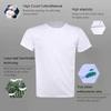 T-shirt da uomo impermeabile anti-sporco, idrorepellente, antimacchia, traspirante, antivegetativa, ad asciugatura rapida, manica corta, per escursionismo all'aperto