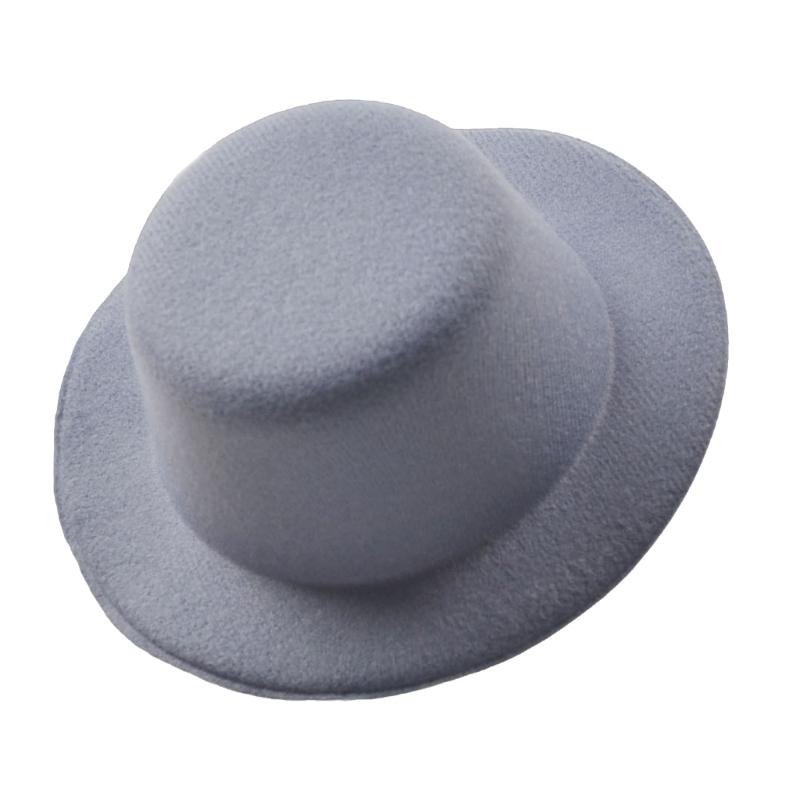Womens Felt Fascinator Hat DIY Round Solid Color Small Plush Hat Hair Decor Wedding Bridal Cocktail Headwear Fasciantor Base