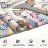 1Pc Cute Cartoon Print Flannel Blanket, High quality Comfortable for All Seasons, Home Decor, Warmth and Comfort, Perfect for Christmas Gifts W51