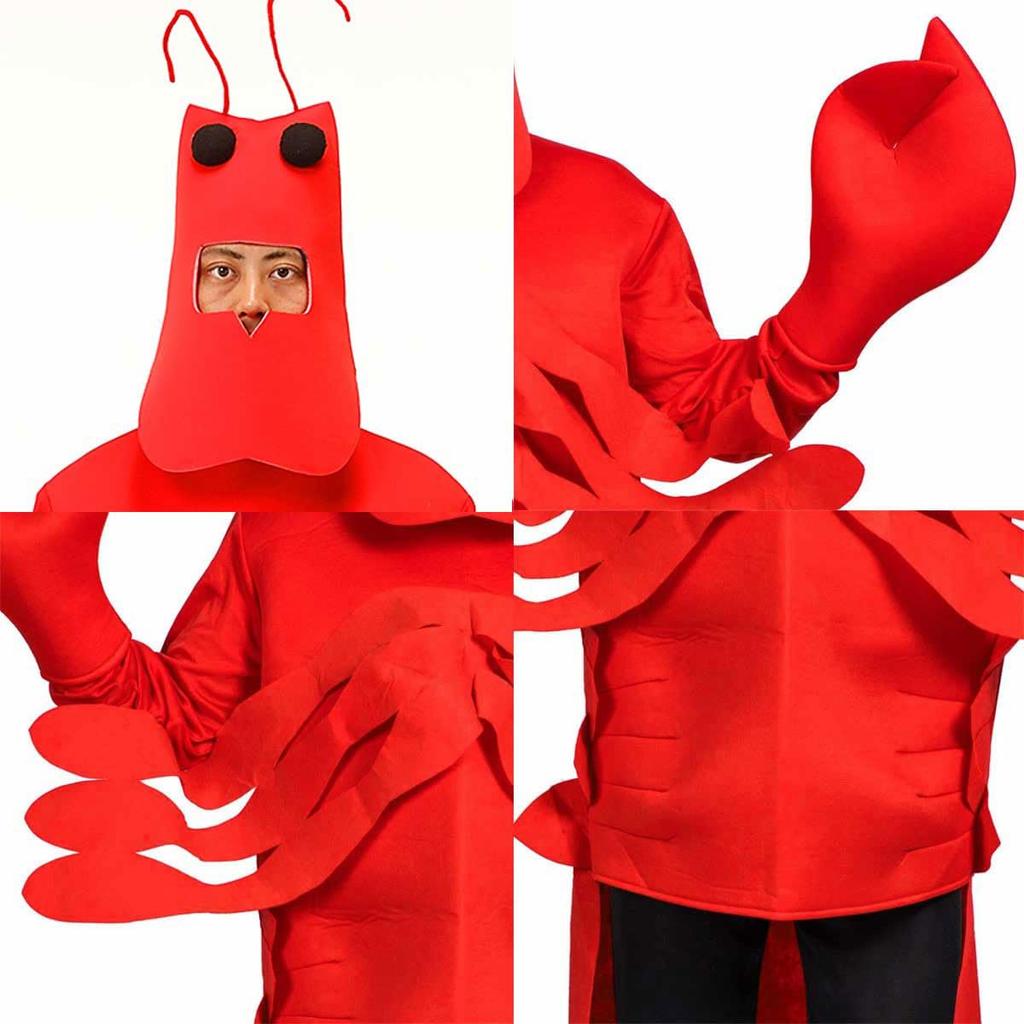 Halloween Funny Mascot Lobster Shrimp Costume [monoii] Cosplay, Costume,