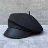 Béret en paille printanier pour femme - Chic français Élégant Unique et Amincissant Casquette Gavroche
