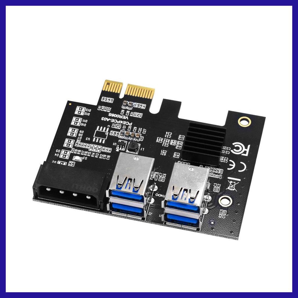 PCI-E Multi-Port USB3.0 Expansion Card Adapter (1 To 2, 4, 5, or 6 Ports)