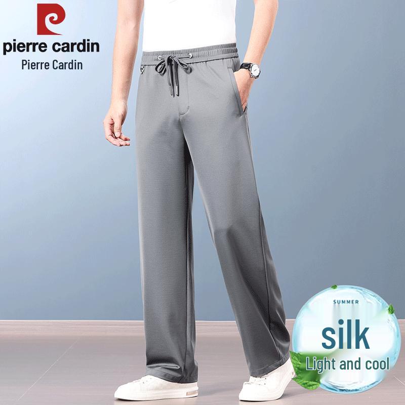 Pierre Cardin Men's Breathable Elastic Straight-Leg Casual Pants