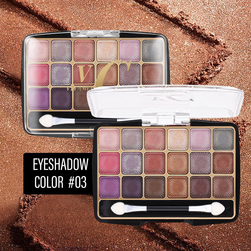 18 Color Eye Shadow Palette Makeup High Pearl Color Eye Shadow Palette European and American Eye Shadow Makeup Multi-color Eye Shadow Palette