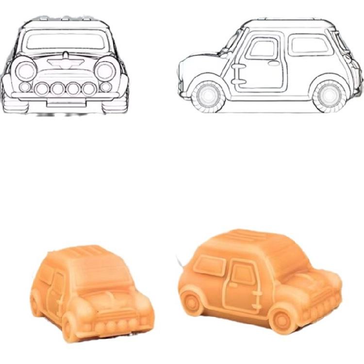 Bus Car Resin Molds for Making Candle Soap Chocolate, Muffins, Mousses, Fondant